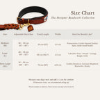 Dawn Mosaic dog collar shown with full band width