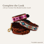 Dawn Mosaic dog collar styled with matching leash